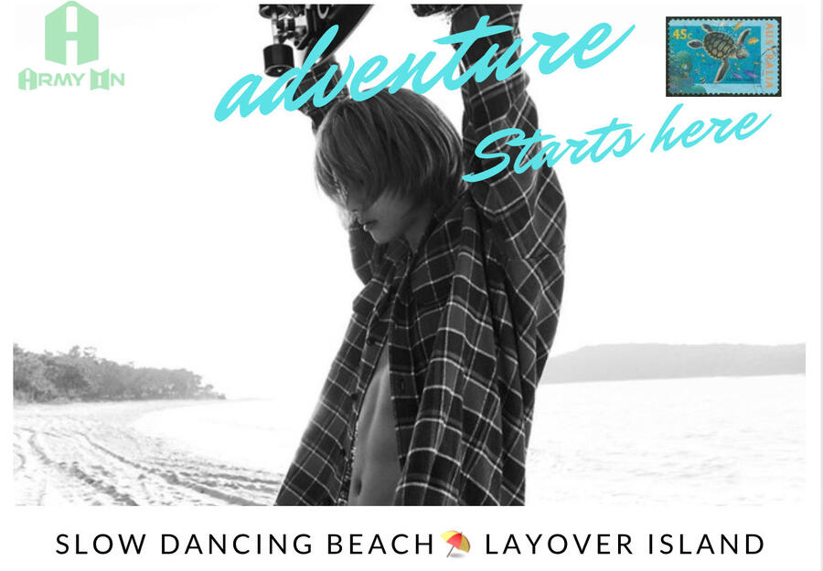 Slow Dancing Beach Postcard