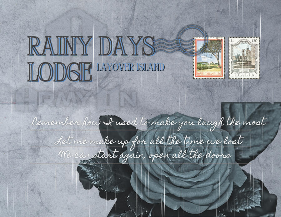 Rainy Days Lodge Postcard