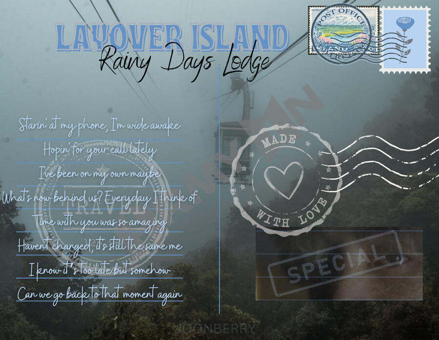 Rainy Days Lodge Postcard